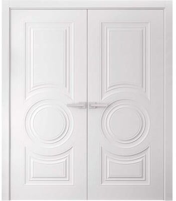 SARTODOORS Basic 9801 White Wood Interior Double Doors