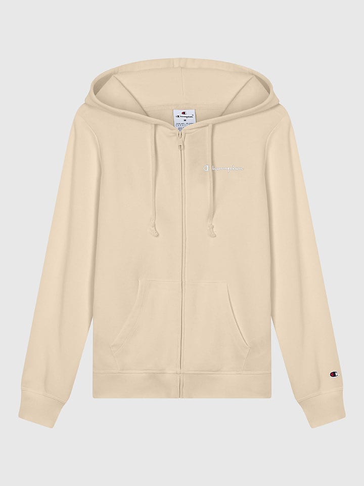 Champion Sweatjacke in Beige - S
