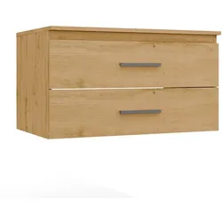 Waschtischunterschrank NEL 80 hängend 2 Schubladen EICHE ARTISAN