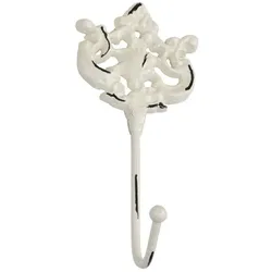 Chic Antique Haken mit Kronen Dekor, H15,5/L6,5/B5 cm, antik creme