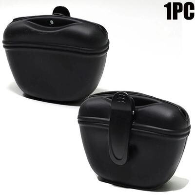 Uplifted Finds Pet Portable Dog Training Waist Bag Treat Snack Storage Pouch a2 black