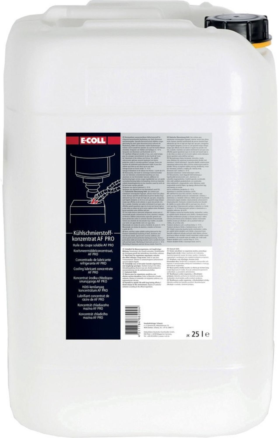 E-COLL Kühlschmierstoff AF Konzentrat PRO 25l Amin frei hochf. Werkstoffe (4317784662994)