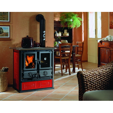 KLEININGGMB Küchenherd Rosetta BII 7,2kW Kach.bordeaux H85xB89xT50 cm 08037341