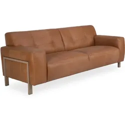 Sofa 3 Sitzer HARPER MANCEY (BHT 234x87x96 cm) - Bezug: Lederlook - BHT 234x87x96 cm