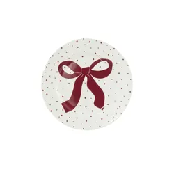 Teller Schleife   ¦ rosa/pink ¦ Porzellan ¦ Maße (cm): H: 1,7  Ø: 21.0