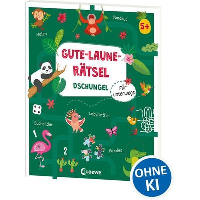 Gute-Laune-Rätsel für unterwegs - Dschungel, Taschenbuch von , Loewe, 978-3-7432-1445-3