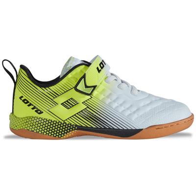 Hallenschuh LOTTO, Mädchen, Gr. 33, gelb (weiß, lime), Synthetik, mehrfarbig, Schuhe Hallenschuh, - ideal für Indoor Sport wie Handball
