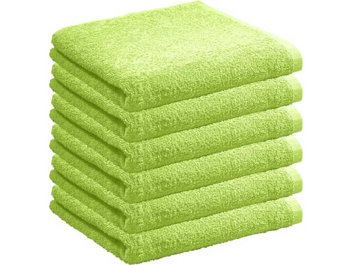 REDBEST Handtuch Oceanside 6er-Pack Leichtfrottier apfelgrün Größe 50x100 cm