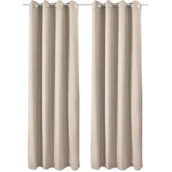 VORHANG Amelie TO mit Öse 140x245cm Creme (2tlg)