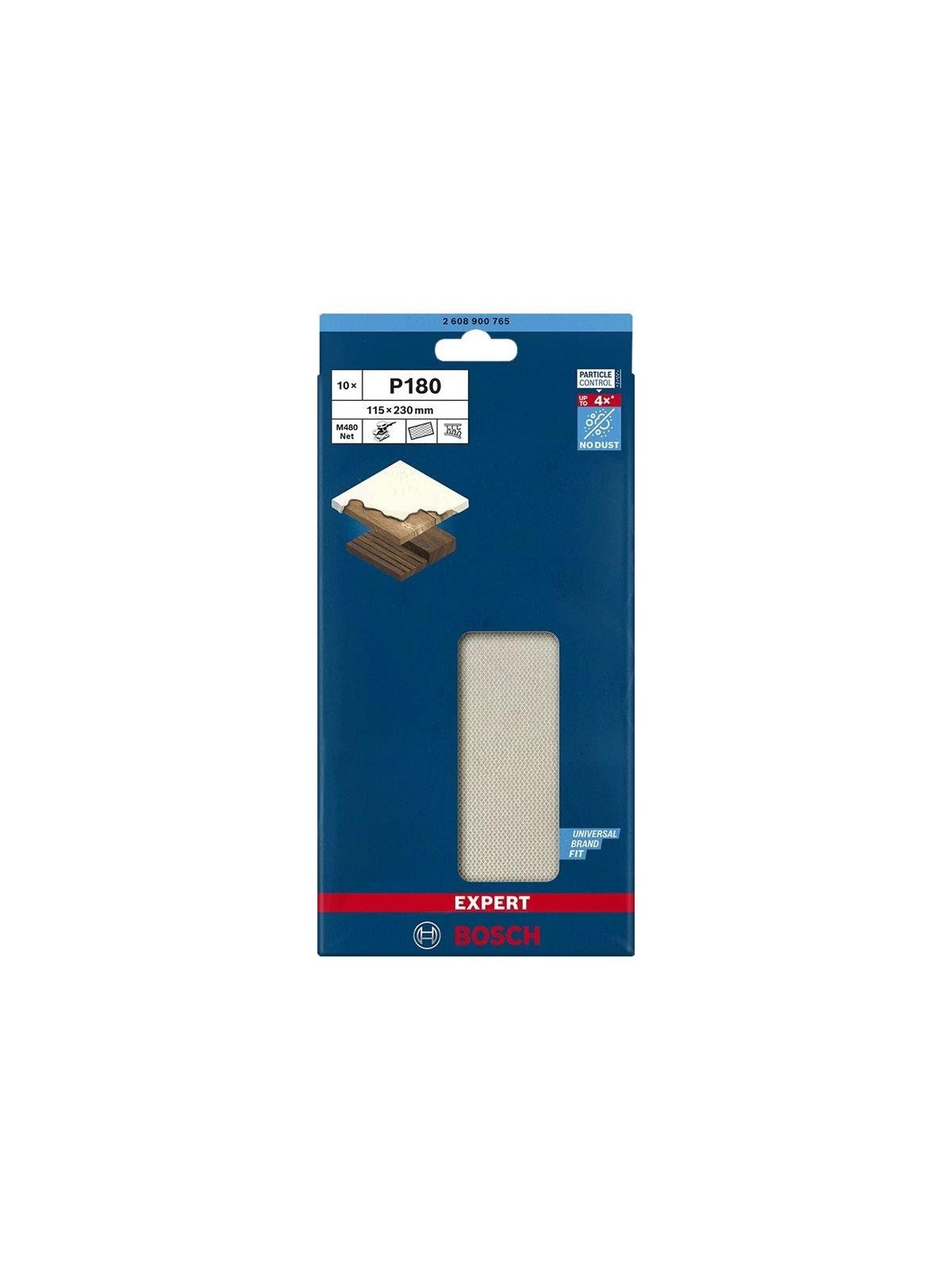 Bosch Expert M480 Net Sanding Sheets P180 10pcs