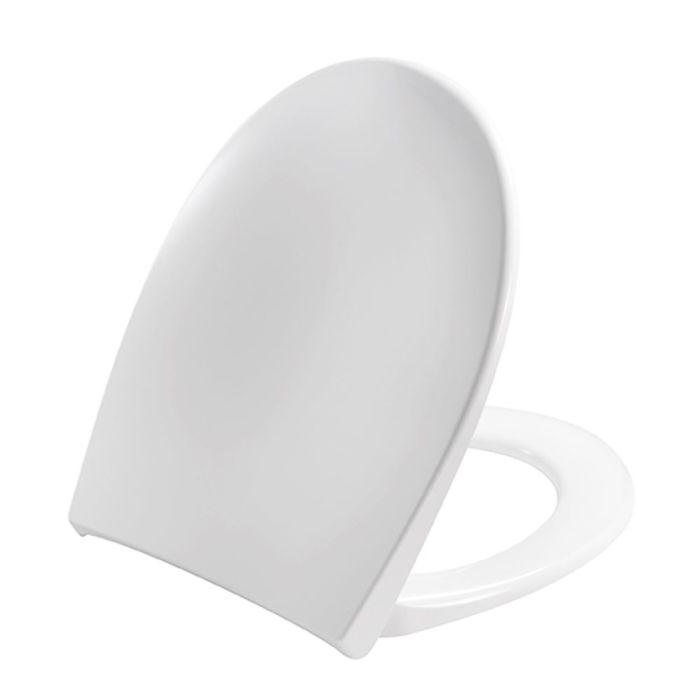 Pressalit WC-Sitz 758000-BL6999 Universal-Kippankerscharnier BL6, Edelstahl, lift-off, weiß, mit Deckel, Absenkautomatik