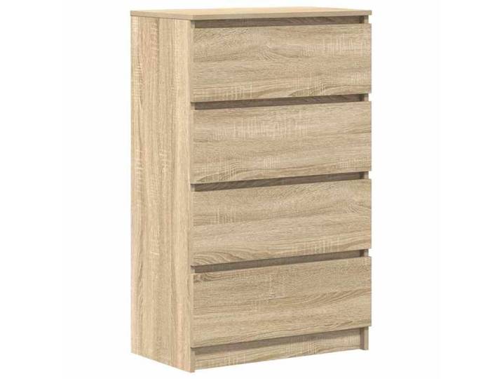 Buffet bas Commode base GKO Chêne sonoma 60x35x98 5 cm - Bois d'ingénierie - Avec 4 tiroirs 105@