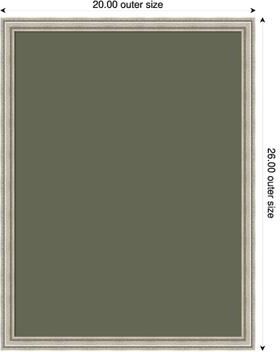 Amanti Art Olive Driftwood Canvas Magnetic Board, Cordelia Framed Memo Board