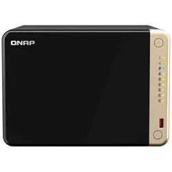 QNAP TS-664 NAS Tower Intel® Celeron® N5095 8 GB DDR4 0 TB QNAP QTS Schwarz, Bronze