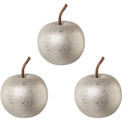 Dekofigur CREATIV DECO "Weihnachtsdeko", gold (goldfarben), H:6,5cm Ø:8cm, Keramik, Dekofiguren, mit Glitzer-Effekt-Oberfläche