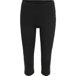 VENICE BEACH Damen Tight VENICEBEACH Damen Fitnesscapri Nomina, Größe 3XL in Schwarz Schwarz