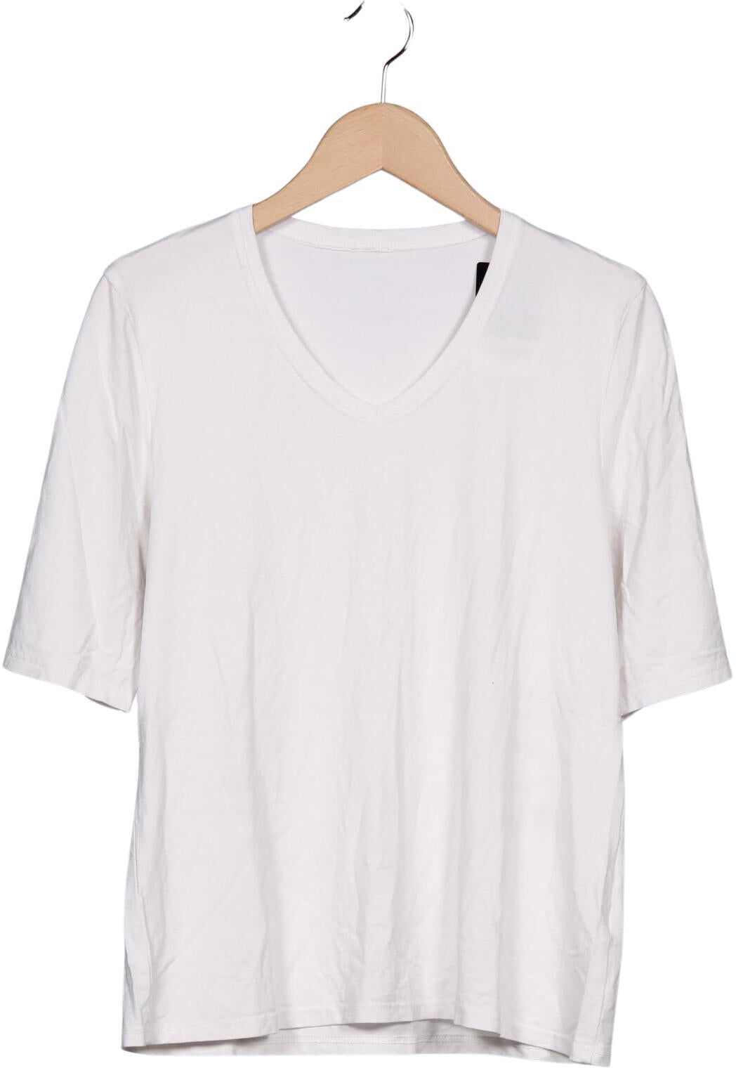 Seidel Damen T-Shirt, Weiß, Gr. L, Viskose / Elasthan - Second Hand
