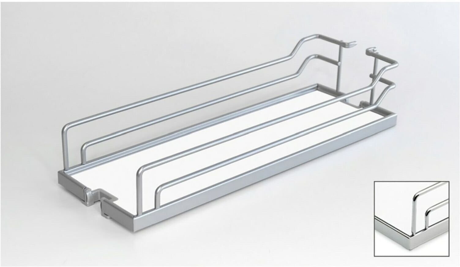 Hettich Ausz.rahmenEinhängetablar mit Rutschstopp Arena Classic 9277630 St verchromt)