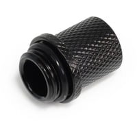 ES 8/5mm Anschraubtülle - Gerade -, Verbindung schwarz, für weiche Schläuche (PVC, Silikon, Neoprene)