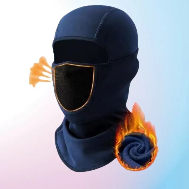 INF Masque de Ski/Vélo d'Hiver Unisexe - Cagoule Respirante et Chaude Bleu