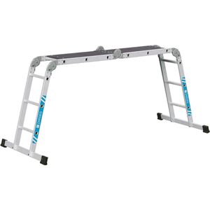 Zarges Gelenkleiter Multitec M, 42377, Länge 3,62m, mit Plattform, 4 x 3 Sprossen