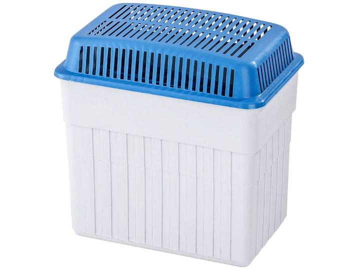 Luftentfeuchter WENKO Feuchtigkeitskiller , blau, B:23cm H:24cm T:15,5cm, Luftentfeuchter, Luftentfeuchter, ausreichend für 4,7 l Flüssigkeit