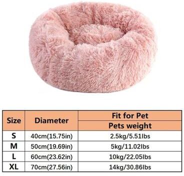Uplifted Finds "Orthopedic ""Calm Core"" Donut Nesting Bed pink xl"