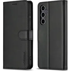 LC.Imeeke Galaxy A57 - Leder Etui Hülle (Samsung Galaxy A57), Smartphone Hülle, Schwarz