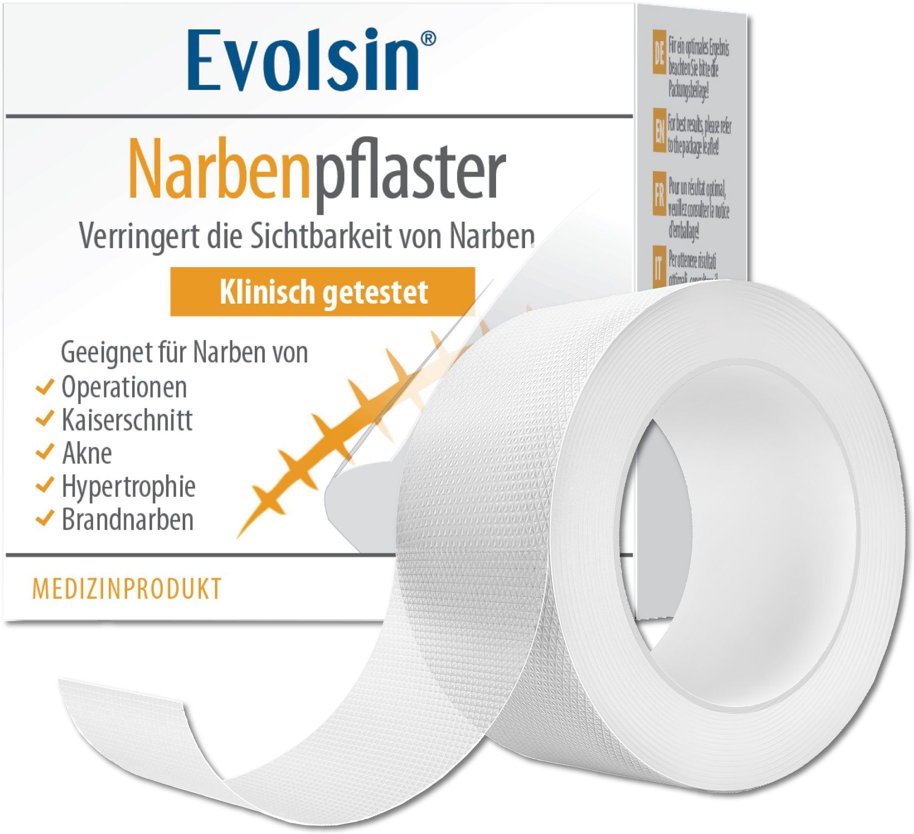 Evolsin Narbenpflaster 2x200 cm 1 St Pflaster