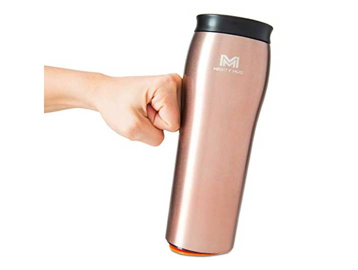 Mighty Mug Die unkippbare Tasse greift beim Schlag, hebt sich für Schlucke an, isolierter Edelstahlbecher, Becherhalter, Geschenke für Damen und Herren, auslaufsicher, 6 Stunden heiß/24 kalt, 473 ml,