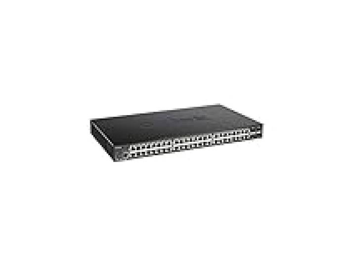 D-Link DGS-1250-52XMP Switch Smart+ 48-Port Gigabit PoE + 4x 10G SFP+, Budget PoE 370W - Idéal pour Entreprise Administration et Réseaux Gérés