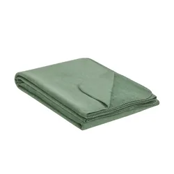 como Wohndecke  Sophia Overlock ¦ grün ¦ Baumwollmischgewebe ¦ Maße (cm): B: 150
