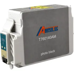 Kompatible Tinte ersetzt Epson C13T760140 foto schwarz T7601