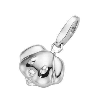 Charm-Einhänger "Hundekopf, Silber 925", silber, GIORGIO MARTELLO MILANO, Charms, Damen, Silber 925 (Sterlingsilber)