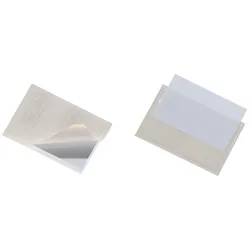DURABLE Visitenkartentasche selbstklebend transparent