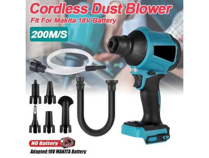 Makita – Machine à poussière d'air Rechargeable, gonfleur électrique sans fil au Lithium, nettoyeur de poussière, ventilateur de soufflage adapté à la batterie 18V