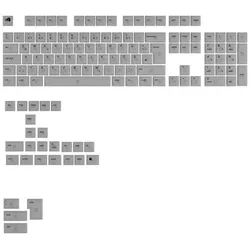 Glorious Polychroma V2 Keycaps, ANSI Layout (DE), Polycarbonat, UV-Druck - Transparent, Keycaps, Transparent