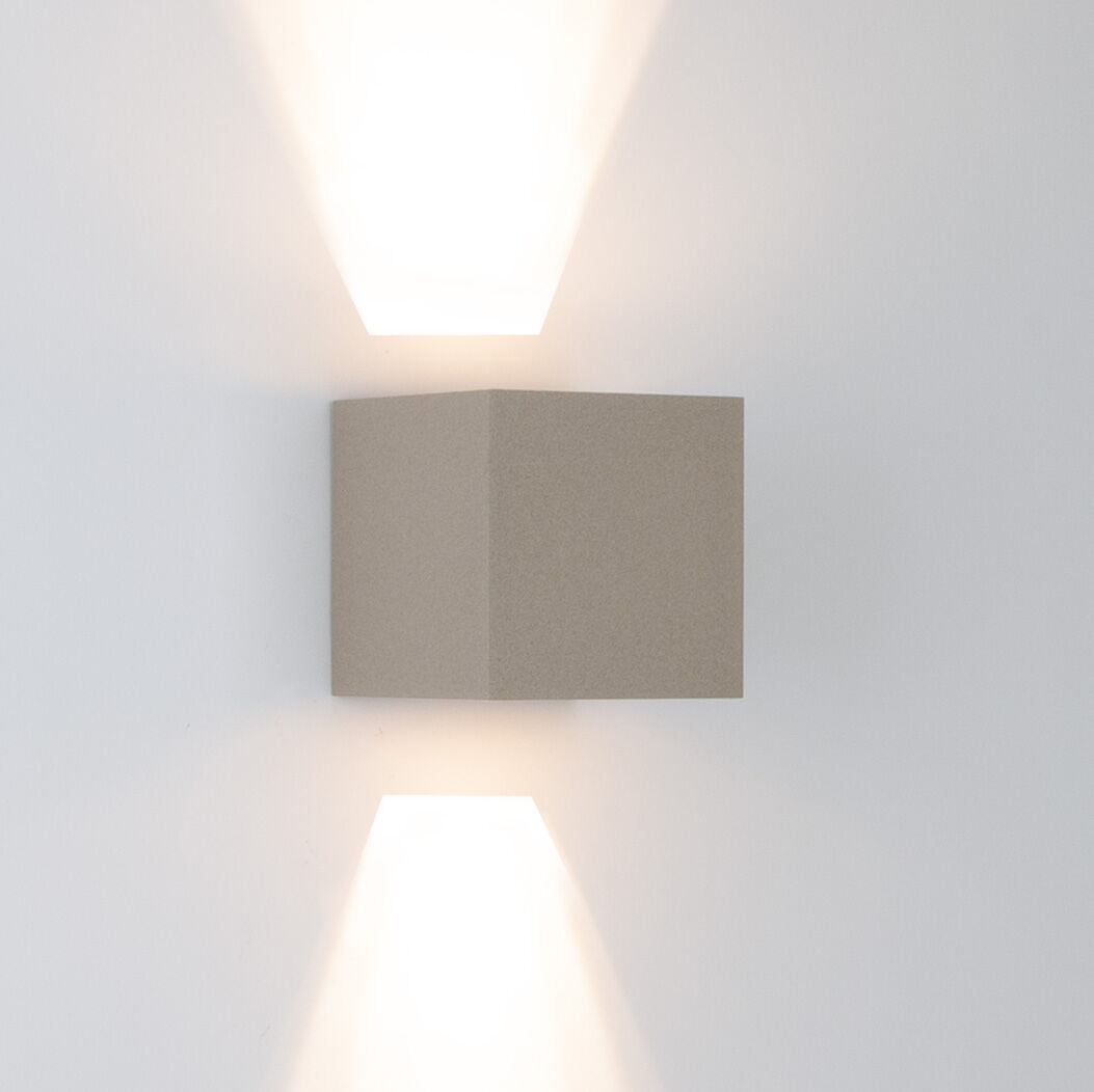 KS Verlichting Wandlamp Shift up- en downlighter muurlamp champagne incl. LED