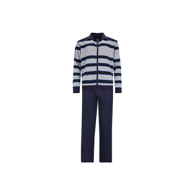 Sweater HAJO "Trainingsanzug", Herren, Gr. 3XL, blau, Obermaterial: 62% Baumwolle CO. 38% Polyester PES., Sweatshirts Sweater