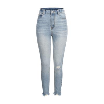 Bequeme Jeans CLOUD 5IVE "CLOUD 5IVE", Damen, Gr. XS, US-Größen, blau (medium blau), 98% Baumwolle, 2% Elasthan, unifarben, Jeans