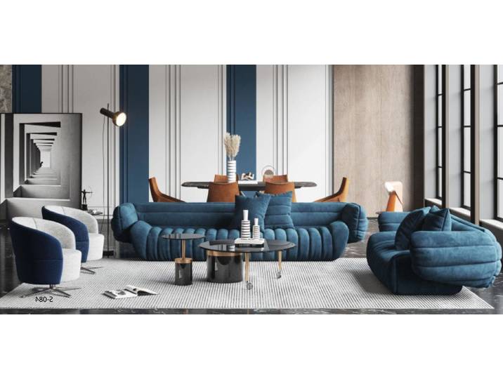 Xlmoebel Polstergarnitur Moderne Wohnlandschaft in zeitlosem Design mit entspanntem Sitzkomfort, (Polstergarnitur, 2-tlg., Sofagarnitur 3+2 Sitzer), Hergestellt in Europa