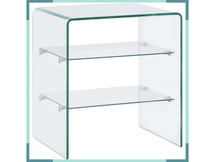 Table basse 50x40x56 cm Verre trempé-FHE284727