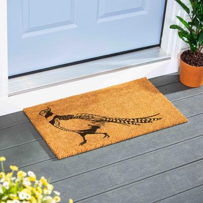 Evergreen "Pheasant Coir Door Mat, 28"" x 16"" - 28"" x 16"""
