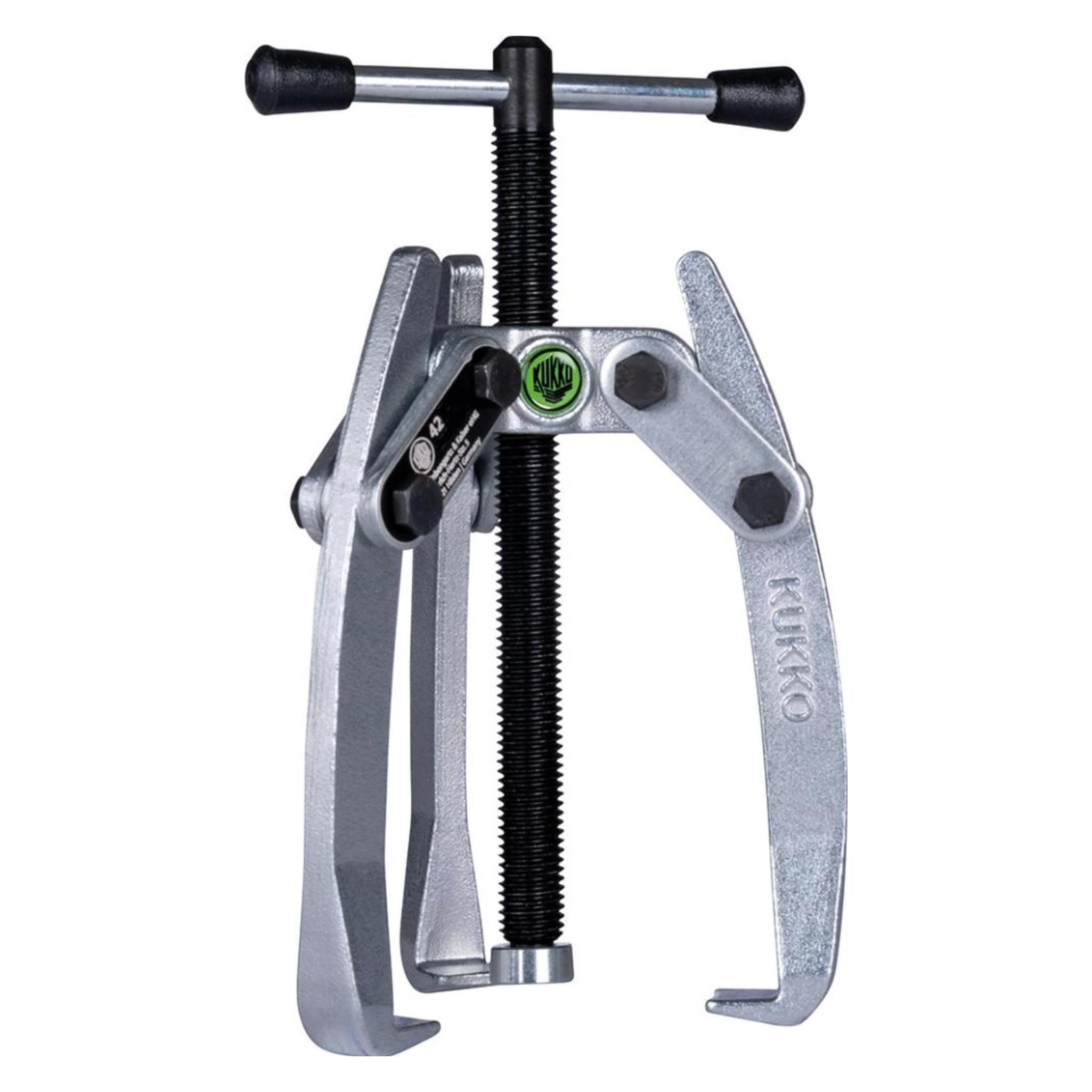 Kukko Abzieher Baureihe 42 3armig Aussenspann-W.80mm Spann-T.80mm mechanische Spindel schwenkbare Haken... (42-2)