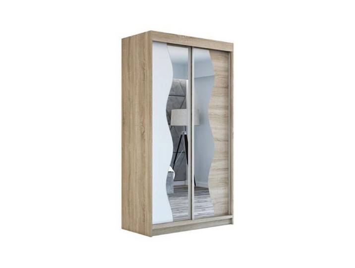 A&J MöbelLand GmbH Schiebetürenschrank RIMO mit Spiegel (TOP ANGEBOT! TOP PRODUKT! Wählen Sie das ideale Modell für Ihr Schlafzimmer) Breite: 120 cm, 160 cm, 180 Höhe: 215 cm, Tiefe: 59,5 cm