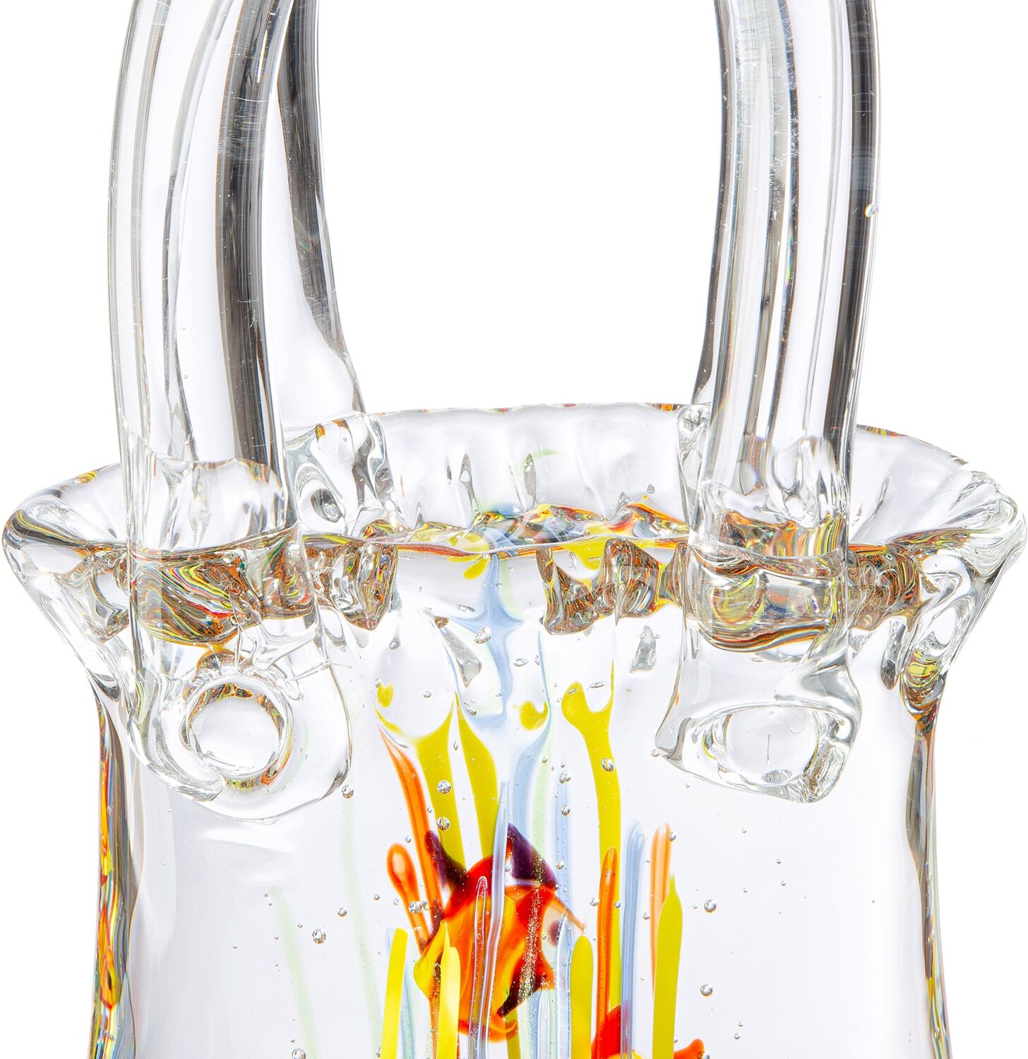 Dekoobjekt CASABLANCA BY GILDE "Dekoobjekt Handtasche Aquarium klar H. 30 cm", transparent (klar), B:14cm H:30cm T:8cm, Glas, Dekofiguren, Dekoobjekt