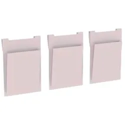 Flexa Betttaschen 3er Set Dawn Stoff Mauve Morn