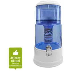 Maunawai® PI®PRIME Quelle Tischfilter mit Glastank K8 - hartes Wasser ab 8°dH