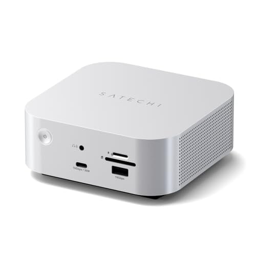 Satechi CubeDock Thunderbolt 5 Docking Station 13-in-1 met NVMe SSD-behuizing en 2,5G Ethernet, Grijs