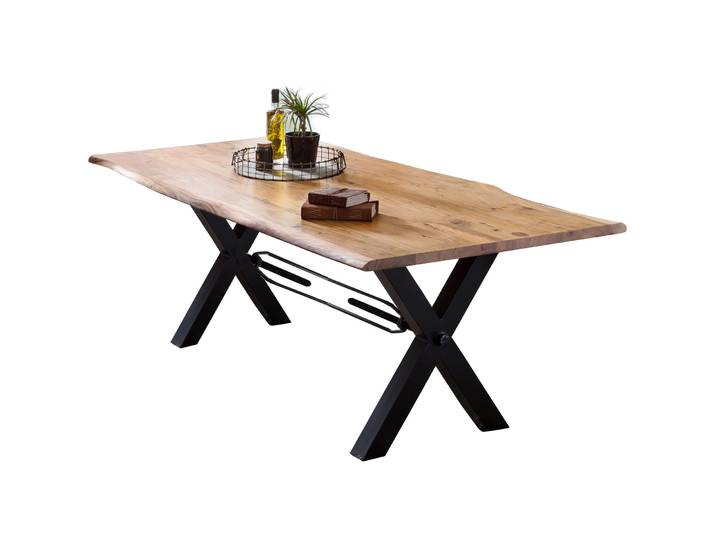 Tisch Skyler Akazie natur Massivholz B 160 T 85 cm - Tisch